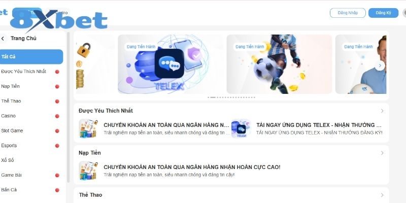 Hướng dẫn giao dịch tại 8XBET: Nạp và rút tiền