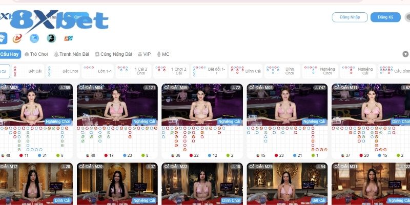 Những nhà cung cấp game hàng đầu tại casino trực tuyến 8XBET