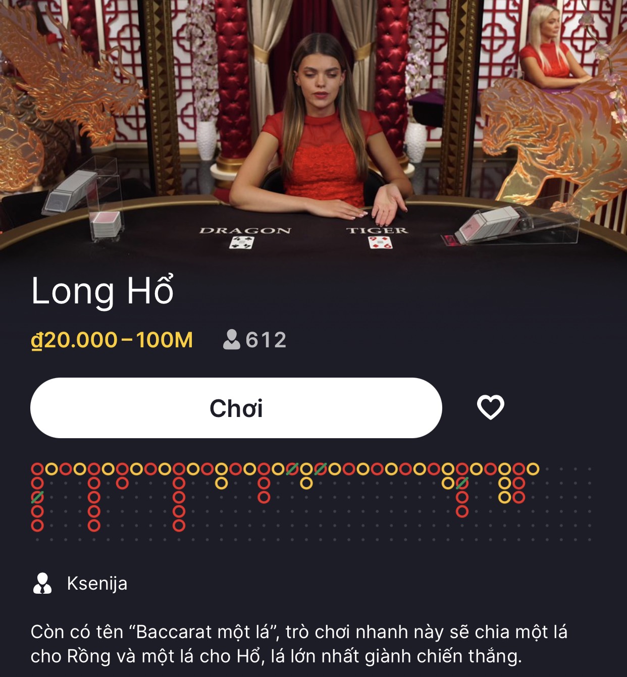 Cách chơi Long Hổ thắng lớn tại 8XBET